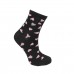 Γυναικείες κάλτσες Ημίκοντες με σχέδιο καρδούλες