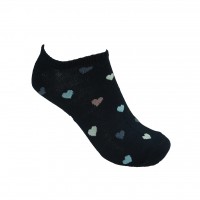 Γυναικείες κάλτσες αστραγάλου Σχέδιο καρδούλες