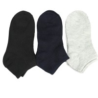 Παιδικές κάλτσες αστραγάλου για αγόρι μονόχρωμες τριάδα