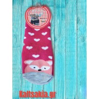 Παιδική Καλτσοπαντοφλα κορίτσι με σχέδιο αλεπού