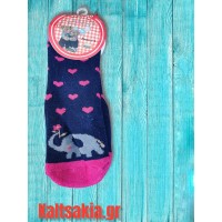 Παιδική Καλτσοπαντοφλα κορίτσι με σχέδιο ελέφαντας