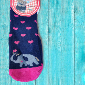 Παιδική Καλτσοπαντοφλα κορίτσι με σχέδιο ελέφαντας