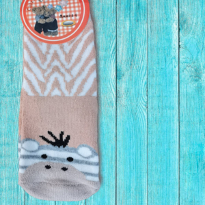 Παιδική Καλτσοπαντοφλα κορίτσι με σχέδιο αρκουδακι